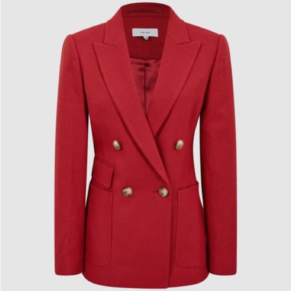REISS LOLA DOUBLE BREASTED BLAZER